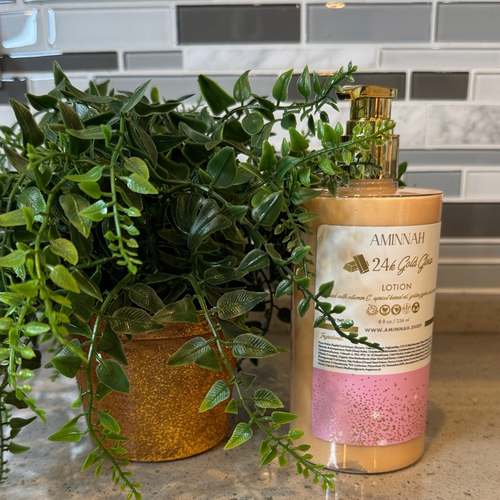 AMINNAH - 24k Gold Glow Body Lotion